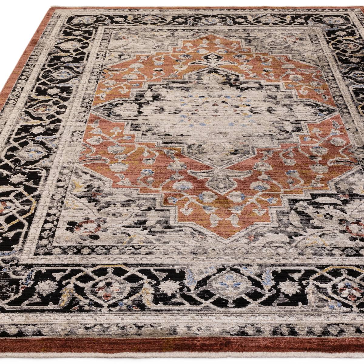 Sovereign Traditional Rug - Terracotta Medallion