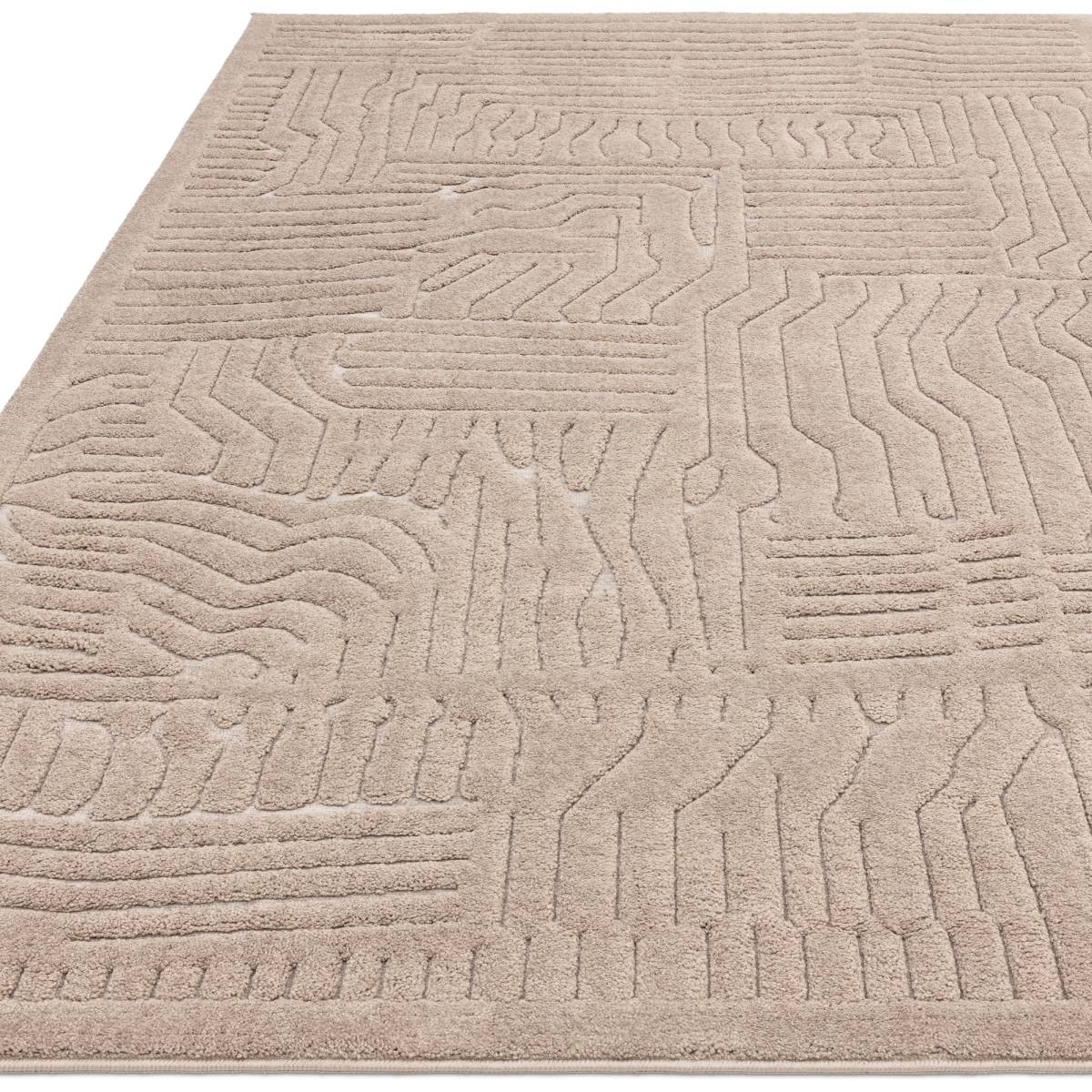 Valley Super Soft Modern Rug - Natural Route