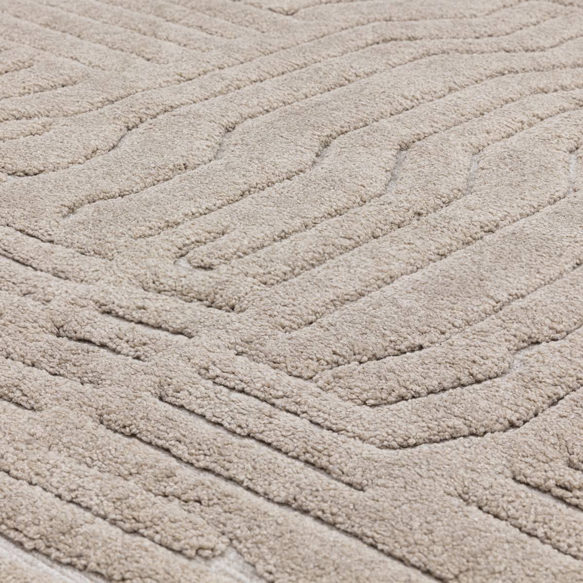 Valley Super Soft Modern Rug - Natural Route