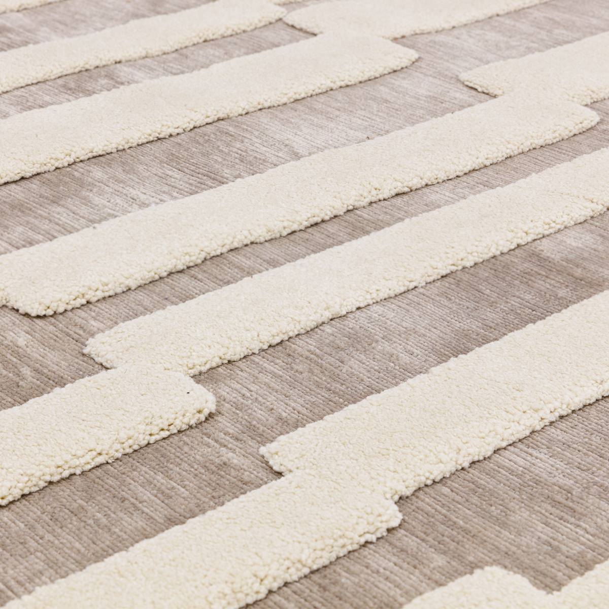 Valley Super Soft Modern Rug - Natural Ivory Tile