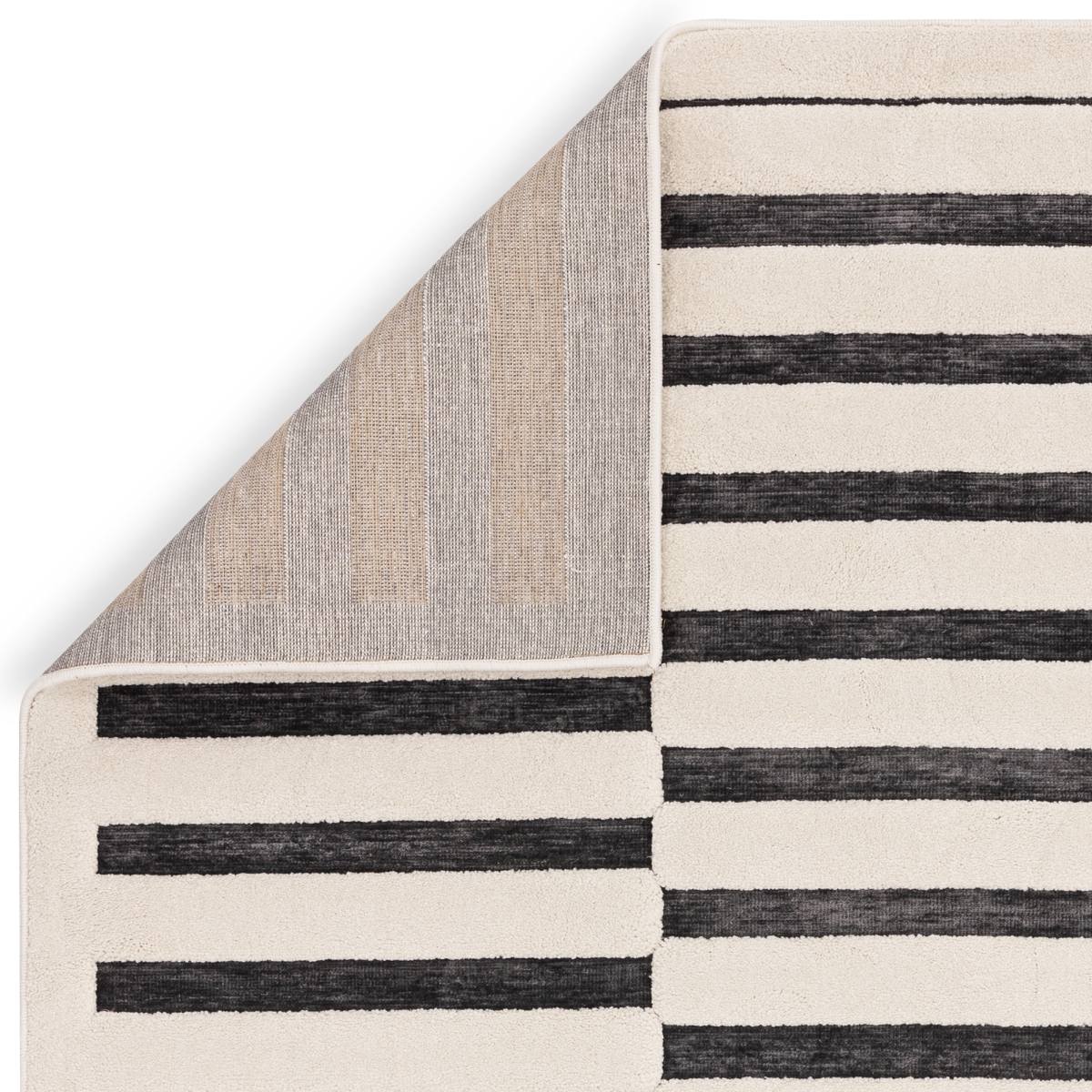 Valley Super Soft Modern Rug - Charcoal Ivory Build