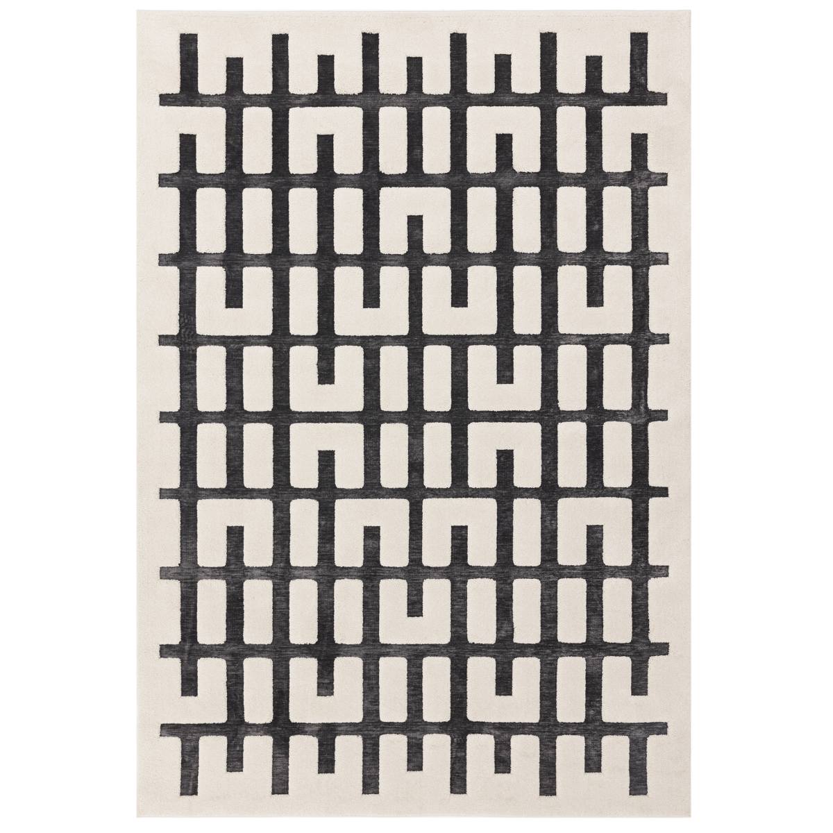 Valley Super Soft Modern Rug - Charcoal Ivory Junction Valley Super Soft Modern Rug - Charcoal Ivory Junction