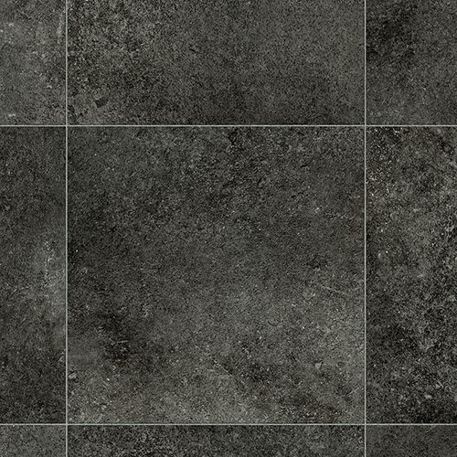 Velvetex Tile Vinyl - Vesuvio Black 598