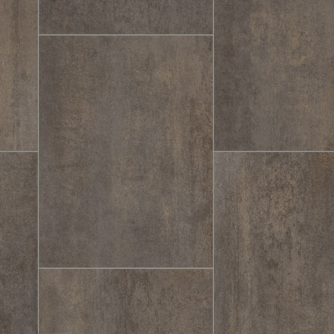 Luxury Trends Tile Vinyl - Barcelona Brown 348 Luxury Trends Tile Vinyl - Barcelona Brown 348