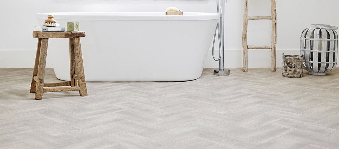 Natural Tiles Vinyl - Bilbao Light Grey 08 Natural Tiles Vinyl - Bilbao Light Grey 08