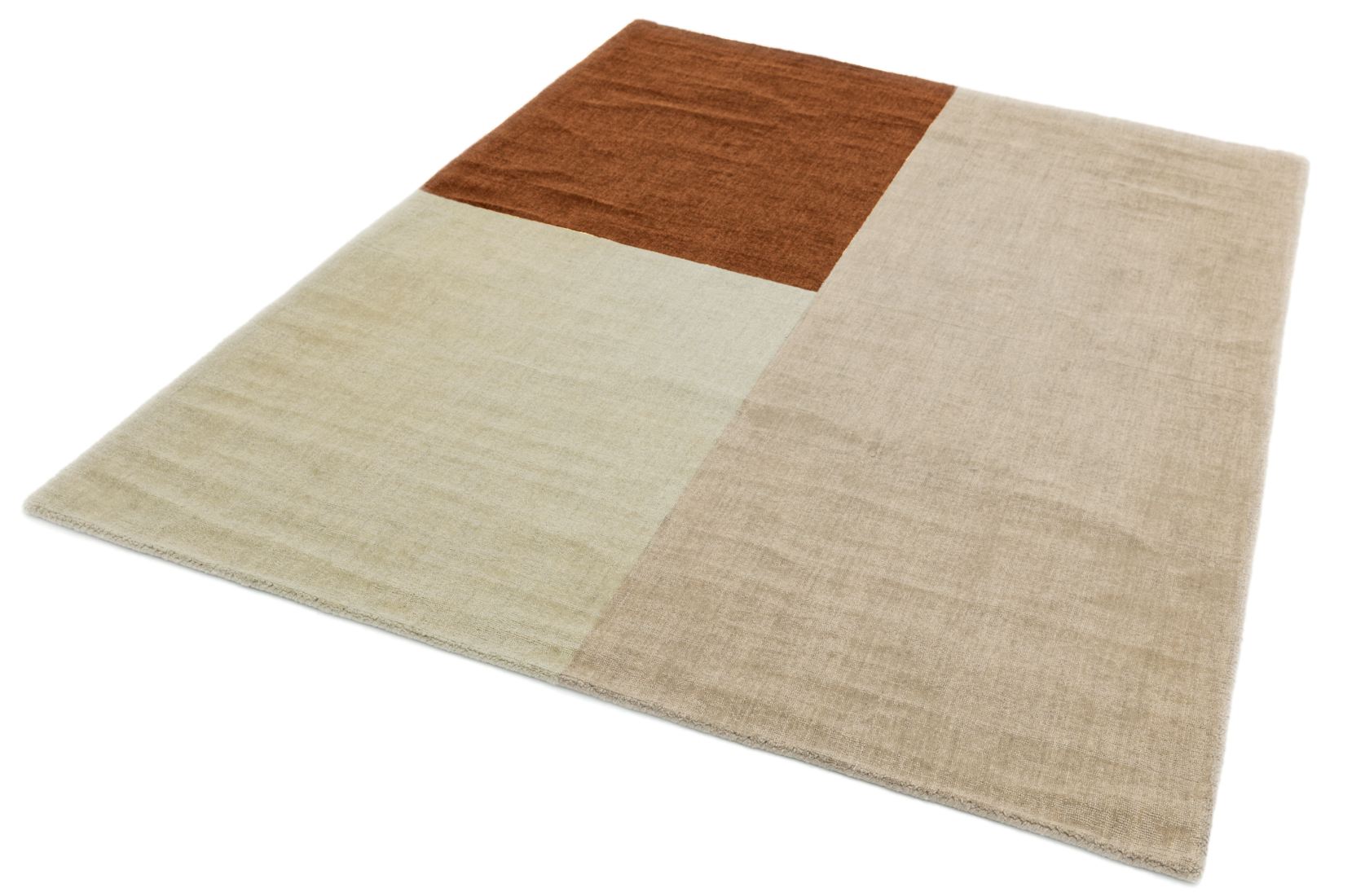 Blox Wool Geometric Rug - Copper Blox Wool Geometric Rug - Copper