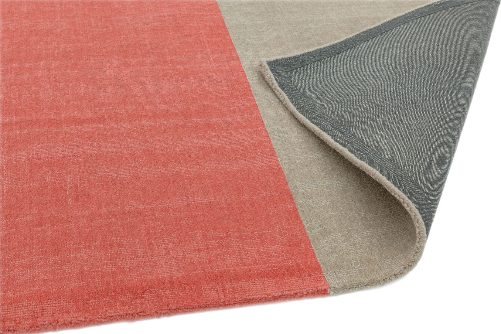 Blox Wool Geometric Rug - Coral