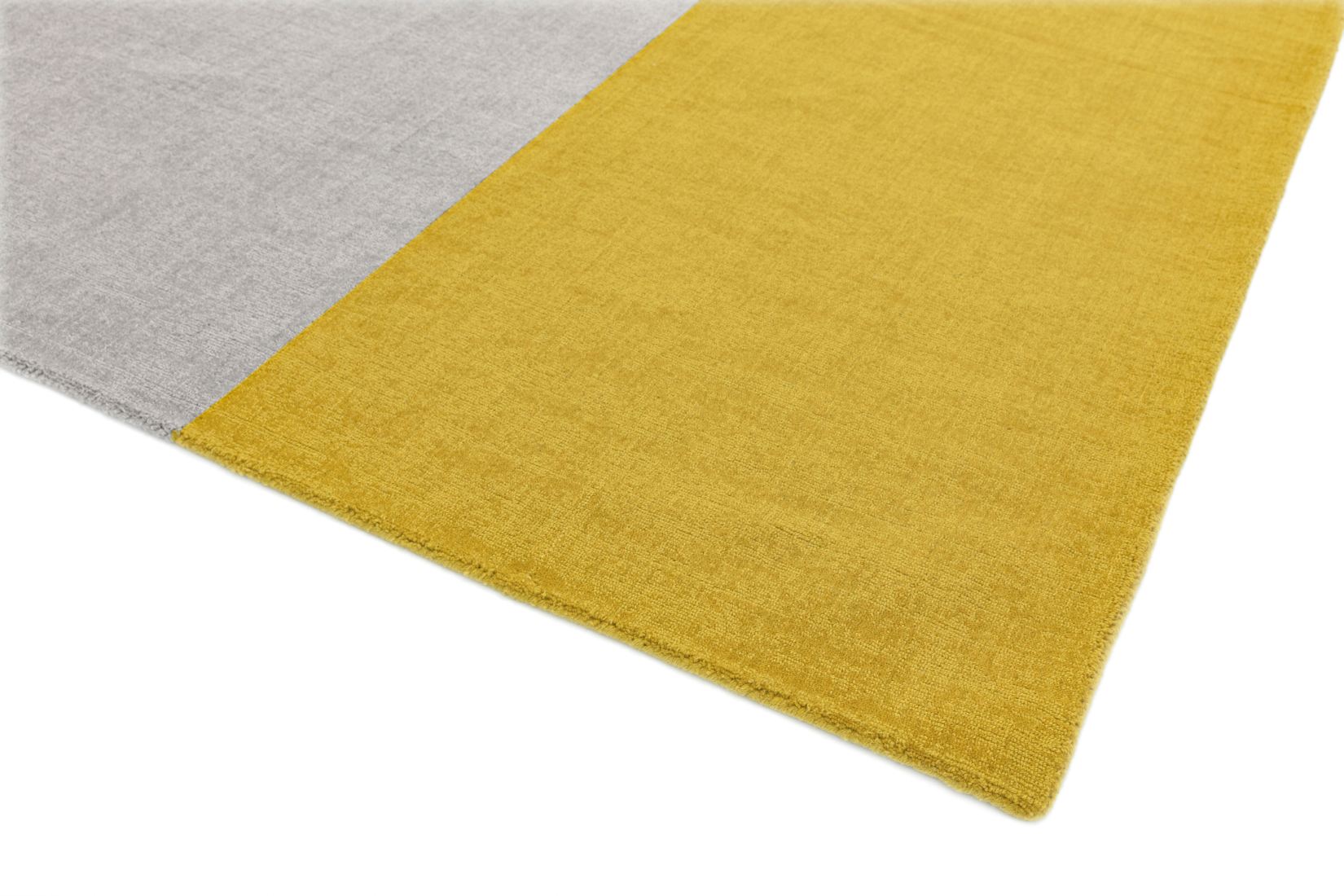 Blox Wool Geometric Rug - Mustard