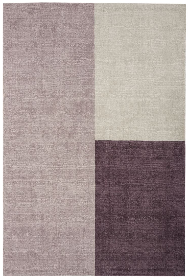 Blox Wool Geometric Rug - Heather