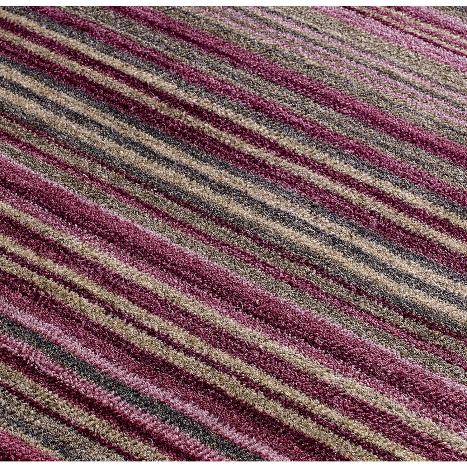 Carter Striped Rug - Berry