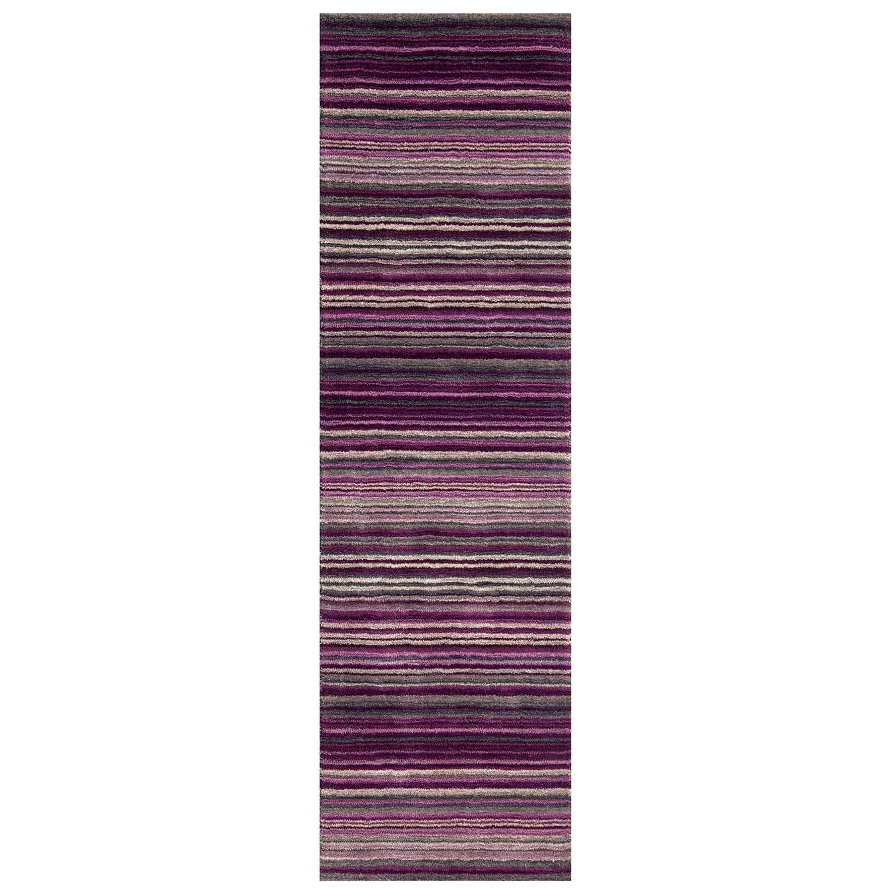 Carter Striped Rug - Berry