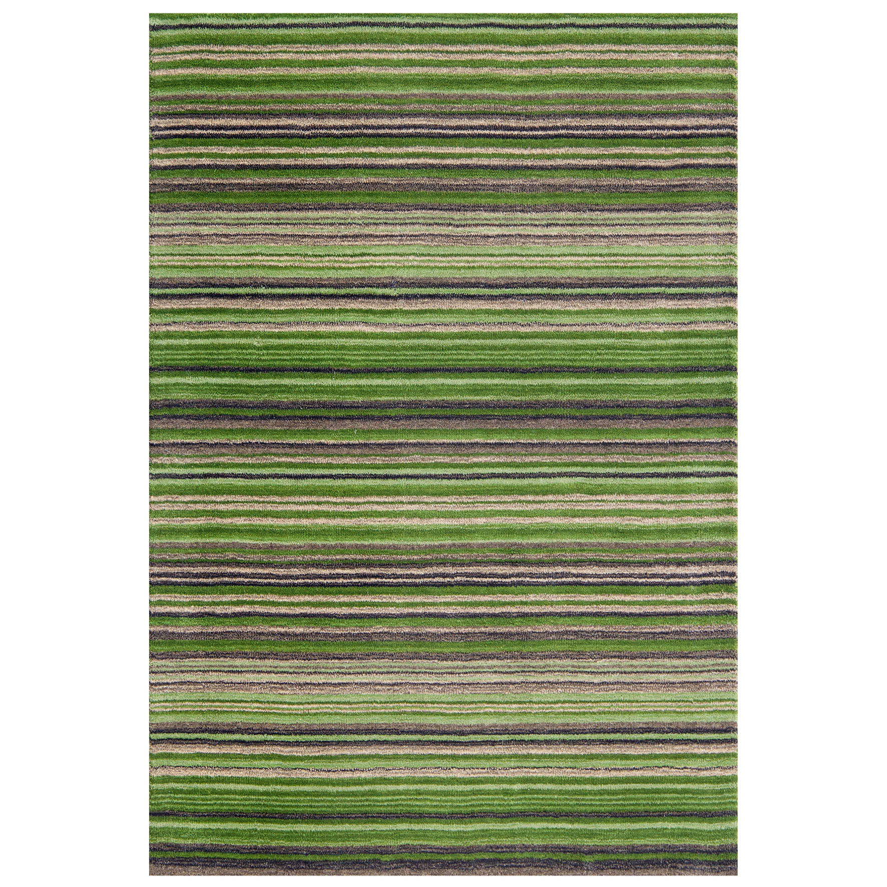 Carter Striped Rug - Green Carter Striped Rug - Green