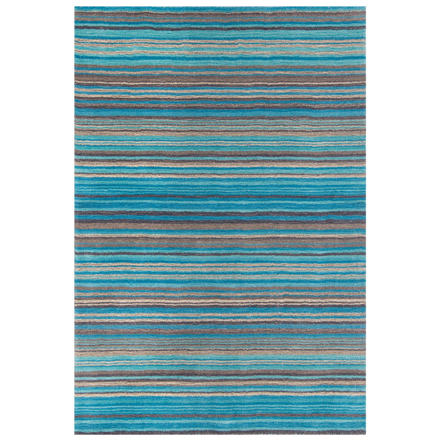 Carter Striped Rug - Teal Carter Striped Rug - Teal