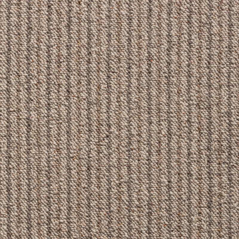 Cottage Berber Stripes Wool Loop Carpet - Rustic Timber