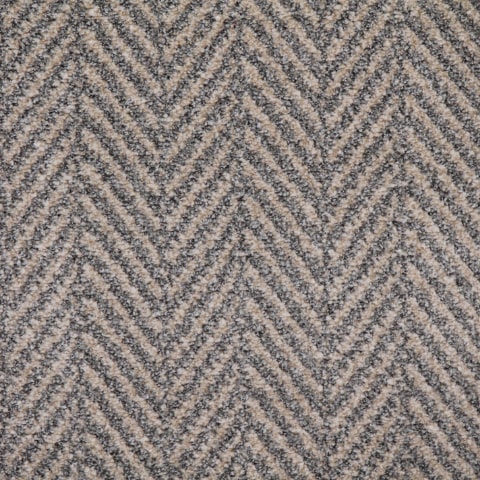 Firenze Chevron Wilton Pattern Carpet - Winter Sky