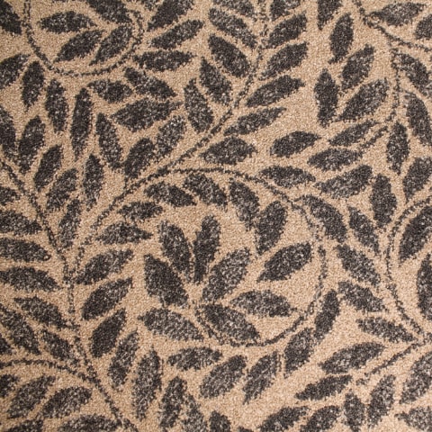 Firenze Fern Wilton Pattern Carpet - Mink Grey