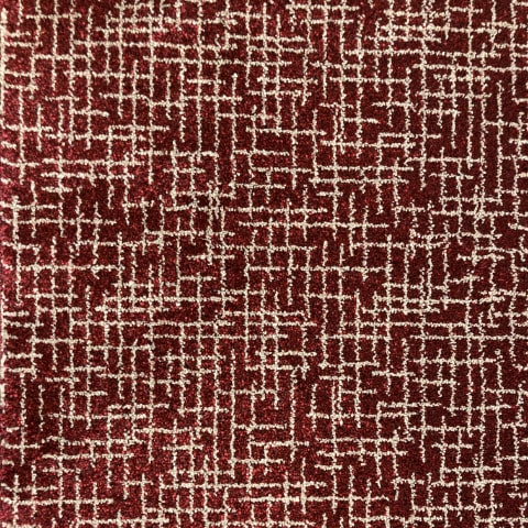 Firenze Grids Wilton Pattern Carpet - Red Pepper