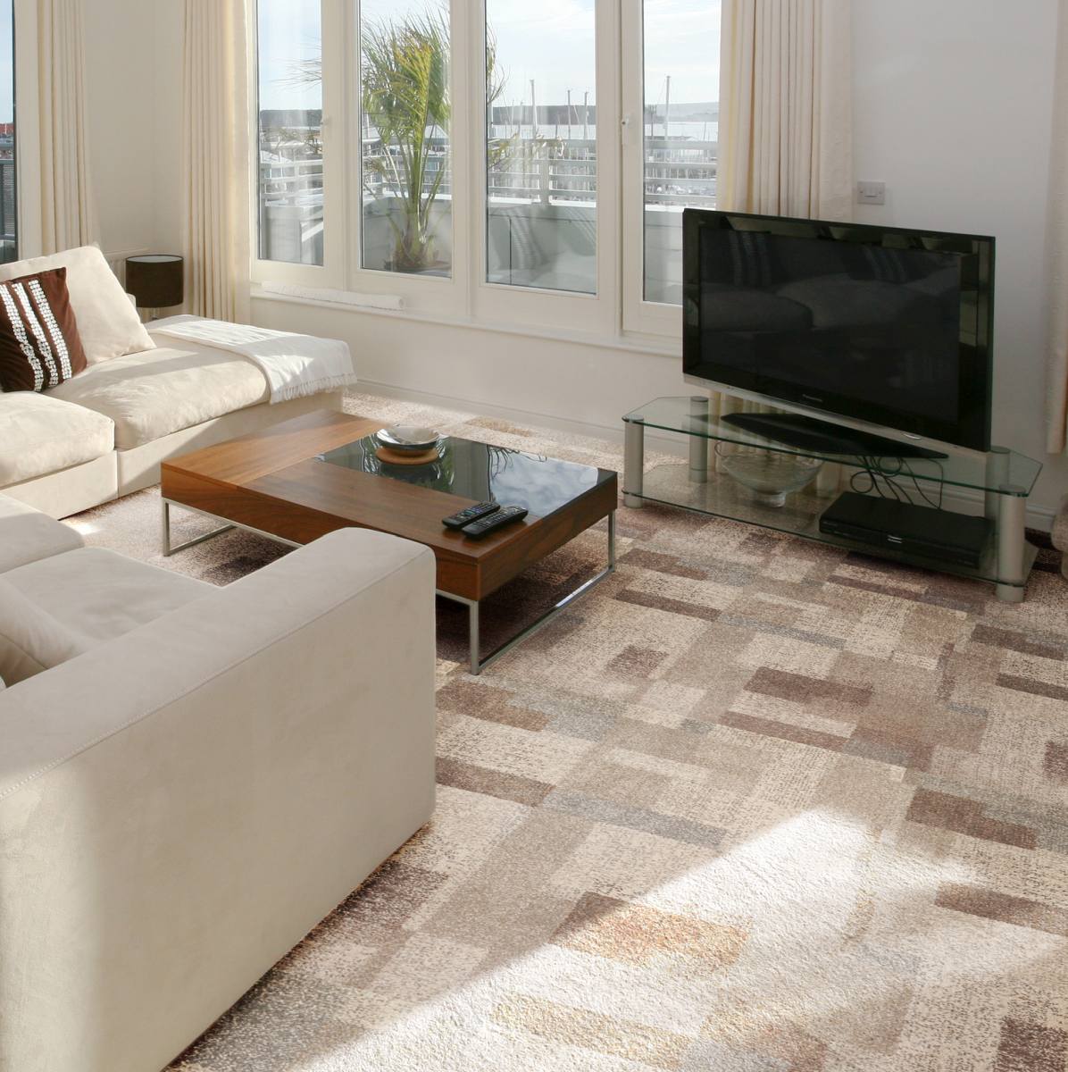Firenze Patchwork Wilton Pattern Carpet - Ivory Tusk Firenze Patchwork Wilton Pattern Carpet - Ivory Tusk