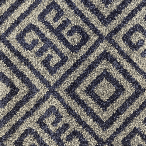 Firenze Mosaic Wilton Pattern Carpet - Midnight Shadow