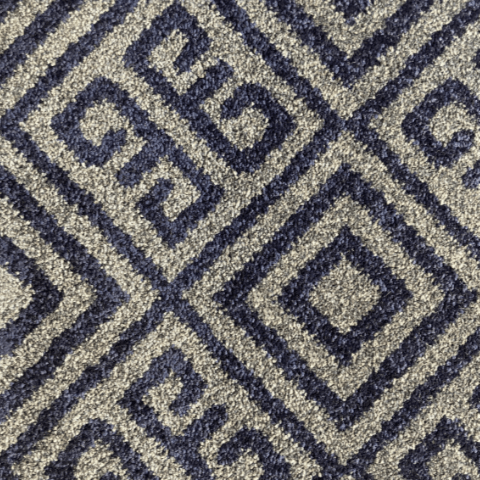 Firenze Mosaic Wilton Pattern Carpet - Midnight Blue Firenze Mosaic Wilton Pattern Carpet - Midnight Blue