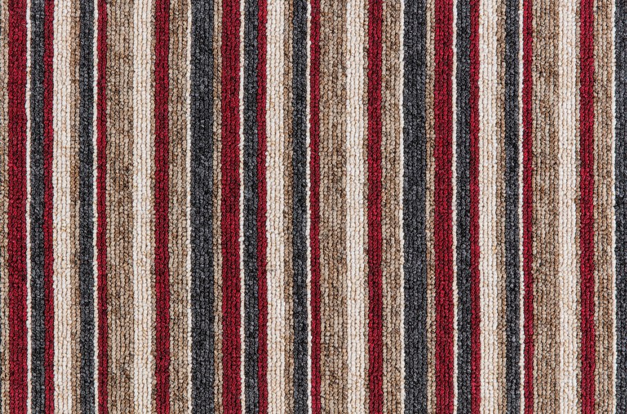 Nordic Loop Stripes Carpet - Red Lines 170 Nordic Loop Stripes Carpet - Red Lines 170