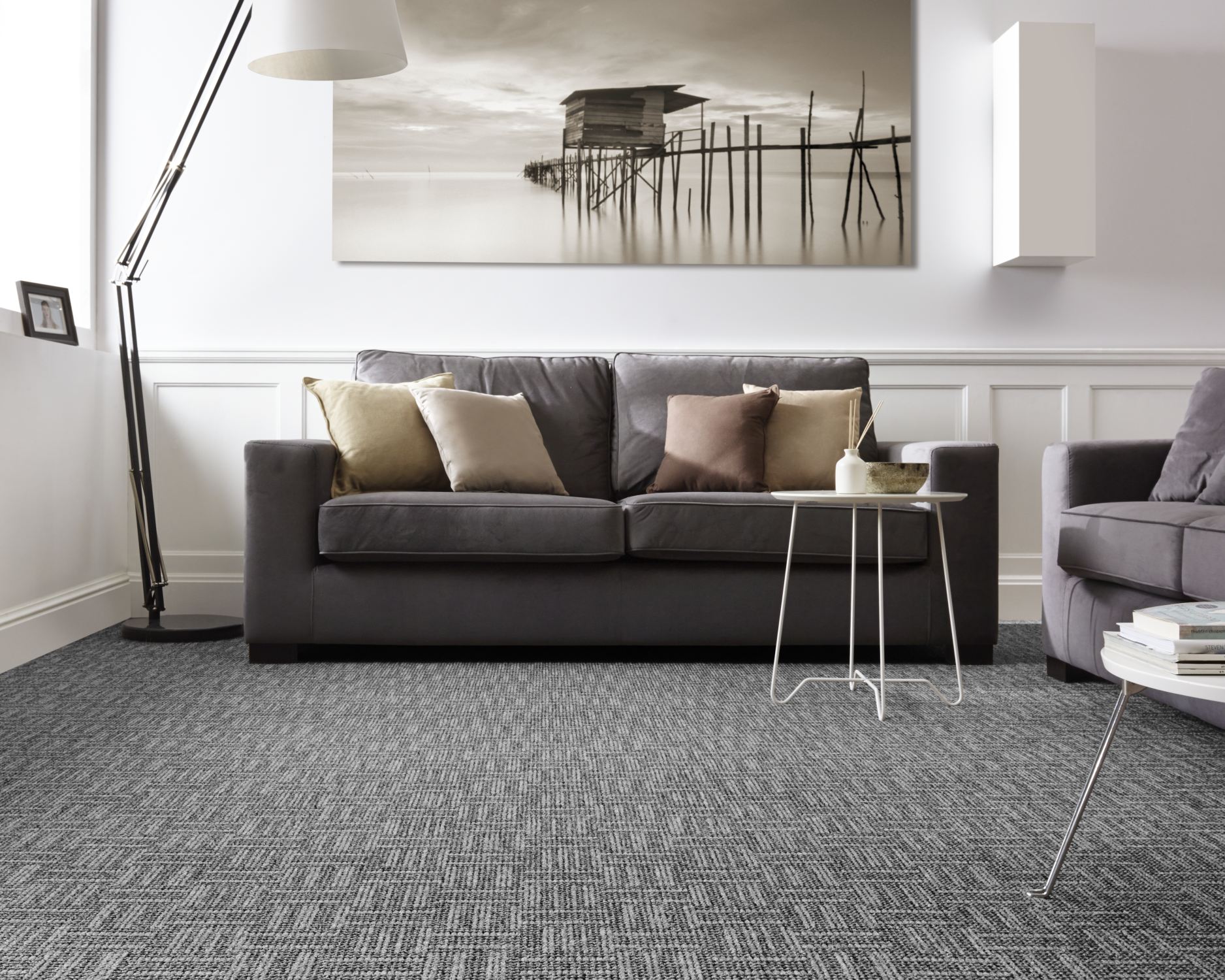 Rio Design Pattern Carpet - Grey 940