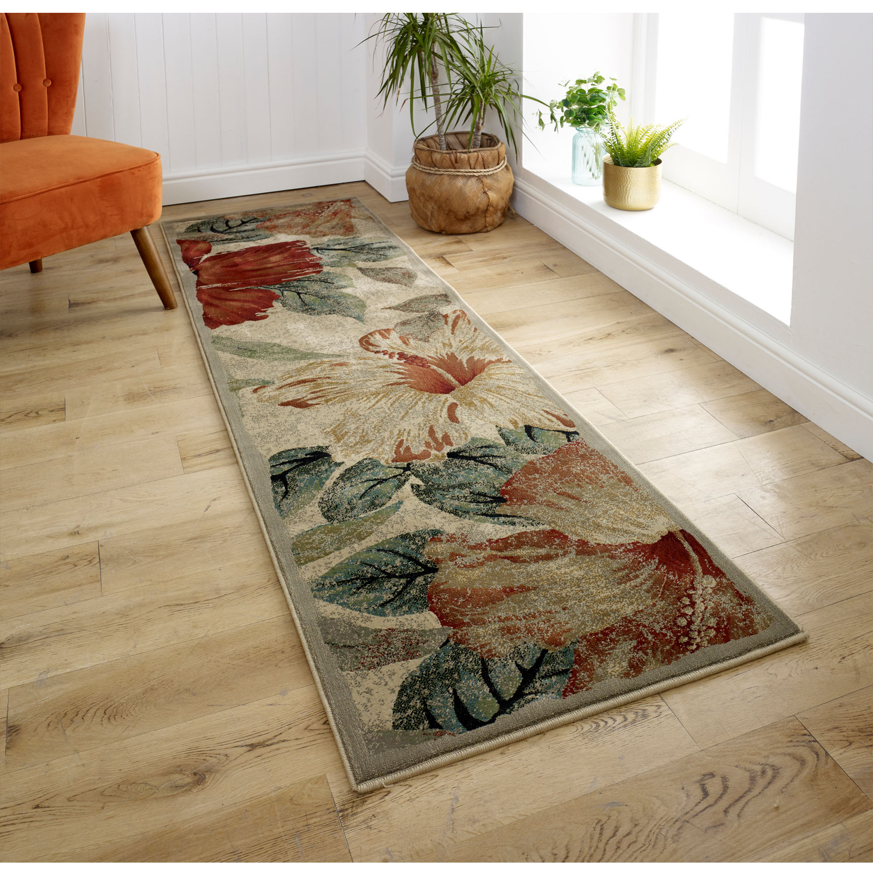 Florenza Floral runner - 165J Beige Florenza Floral runner - 165J Beige