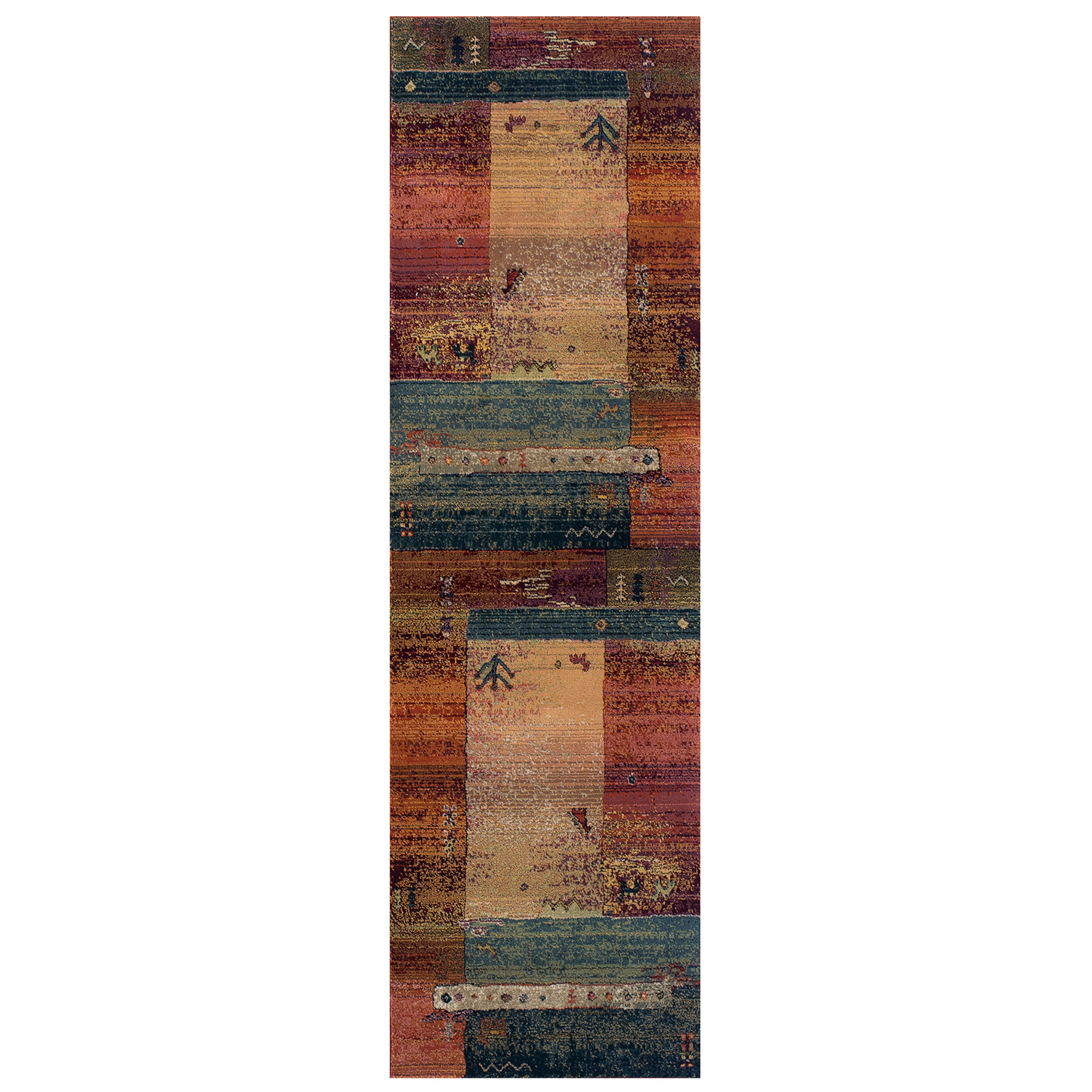 Gabbeh Tribal Rug - 217x