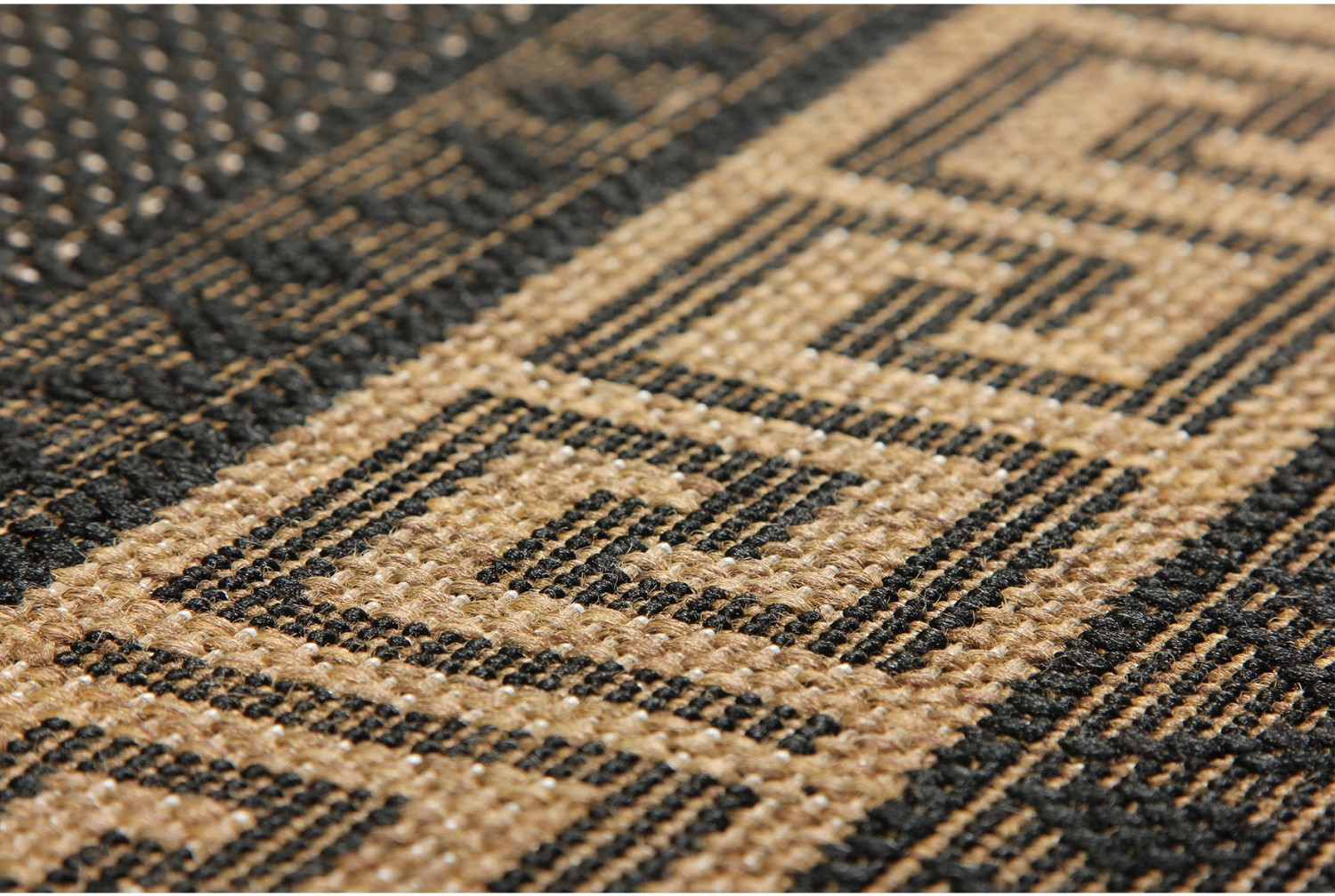 Greek Anti Slip Flatweave Rug - Black