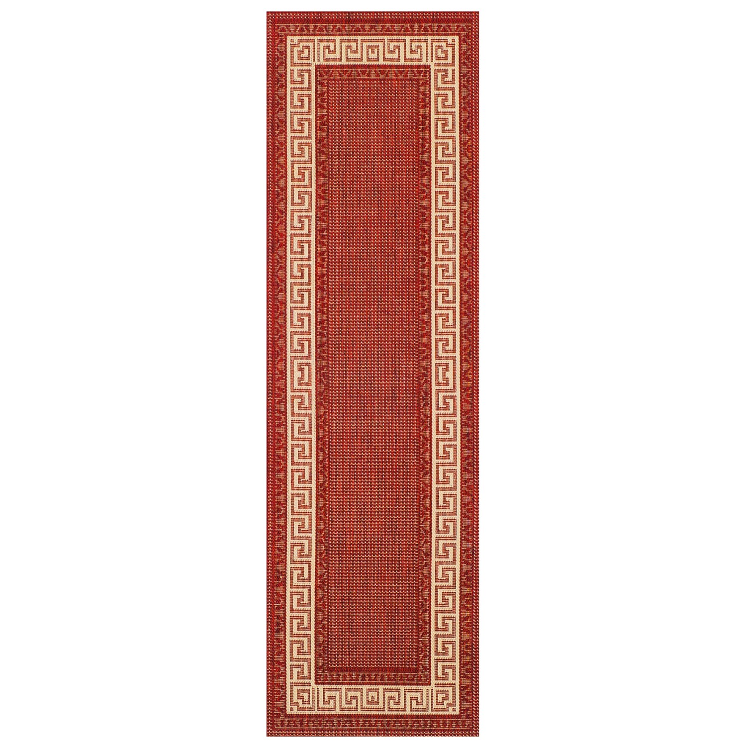 Greek Anti Slip Flatweave Rug - Red Greek Anti Slip Flatweave Rug - Red