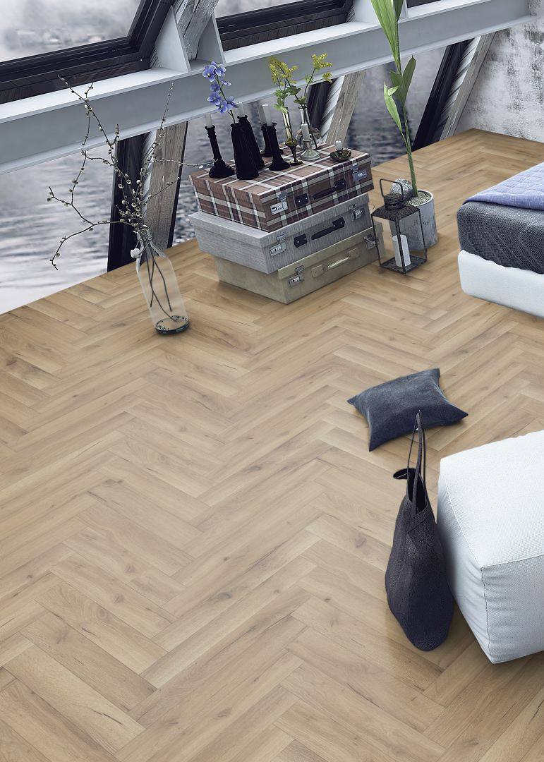 Albany Oak Herringbone 