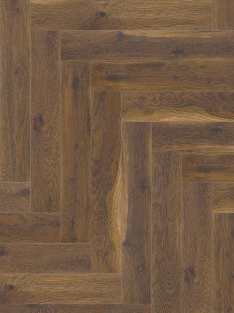 Coffee Oak Herringbone 