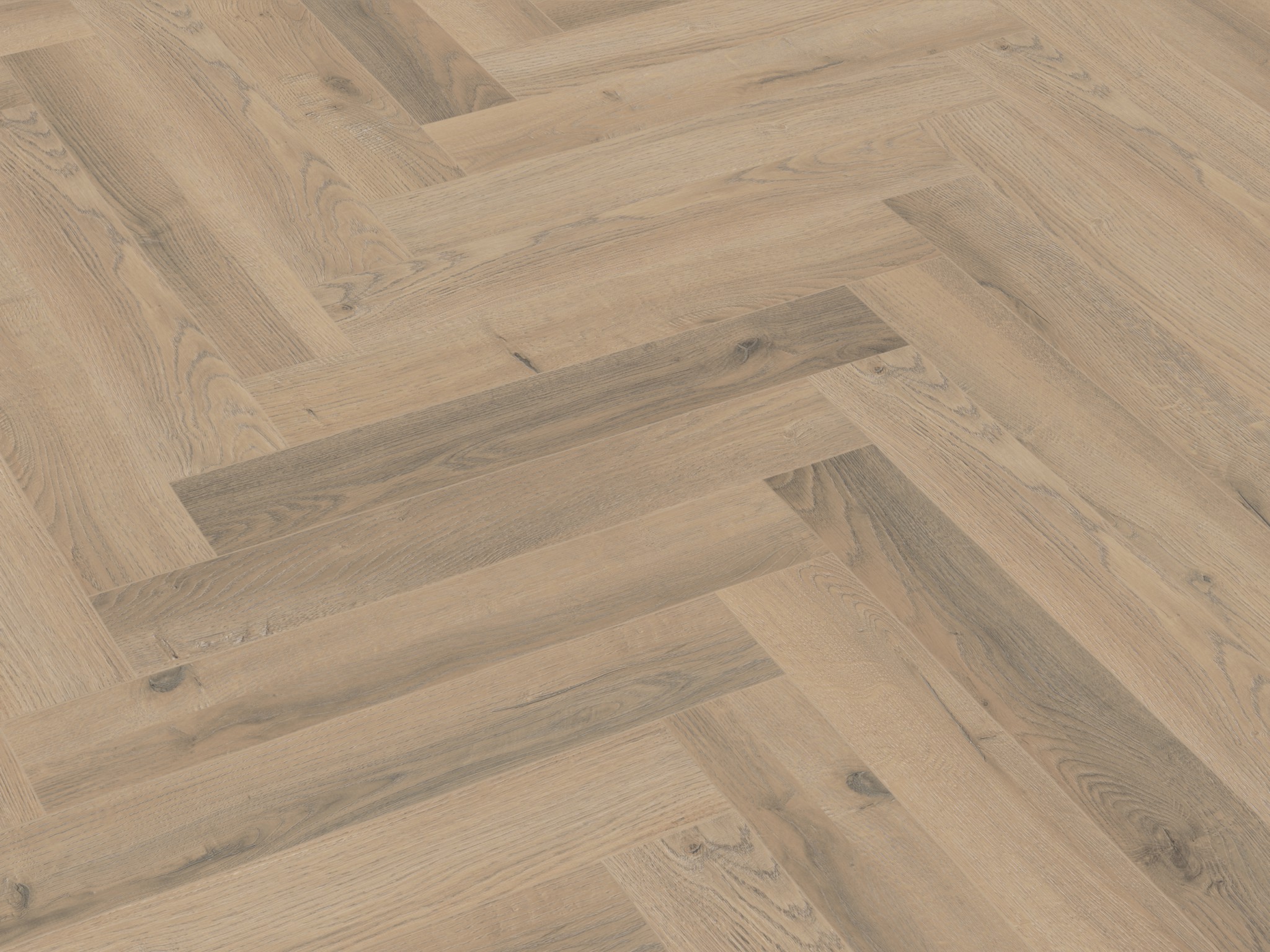 Greige Oak Herringbone 