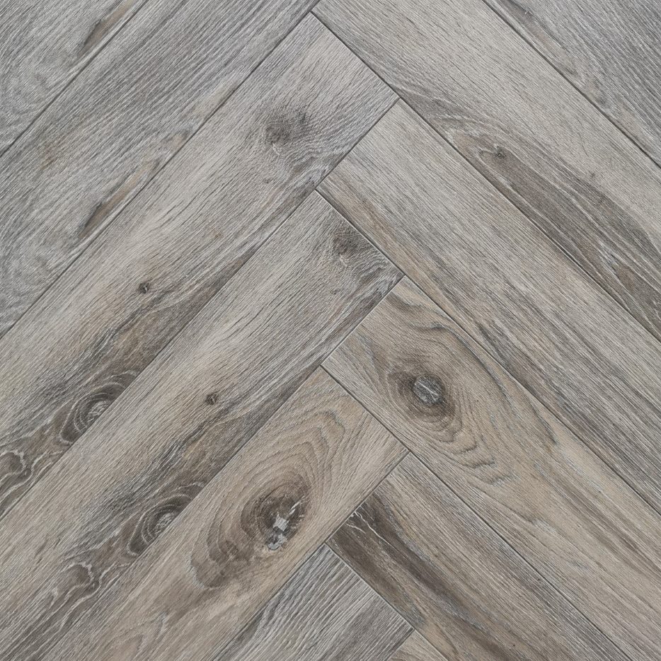 Volcanic Grey Oak Herringbone 