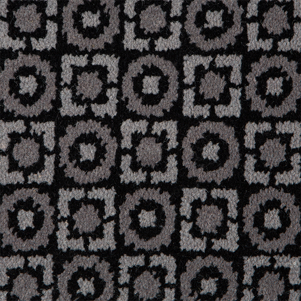 Moda Pattern Wool Carpet - Genoa Black Moda Pattern Wool Carpet - Genoa Black
