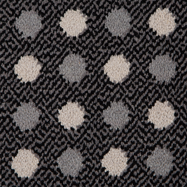 Moda Pattern Wool Carpet - Lucca Black