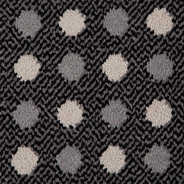 Moda Pattern Wool Carpet - Lucca Black Moda Pattern Wool Carpet - Lucca Black