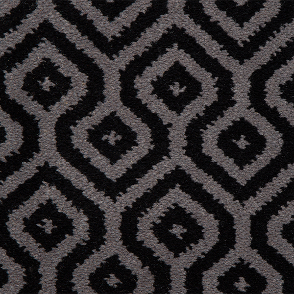 Moda Pattern Wool Carpet - Verona Black Moda Pattern Wool Carpet - Verona Black
