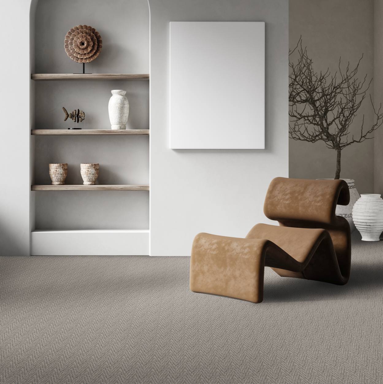 Natural Origins Loop Wool Carpet - Aspen Herringbone Natural Origins Loop Wool Carpet - Aspen Herringbone