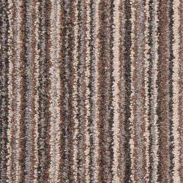 Riverside Twist Stripe Wool Carpet - Jacobs Grey Stripe