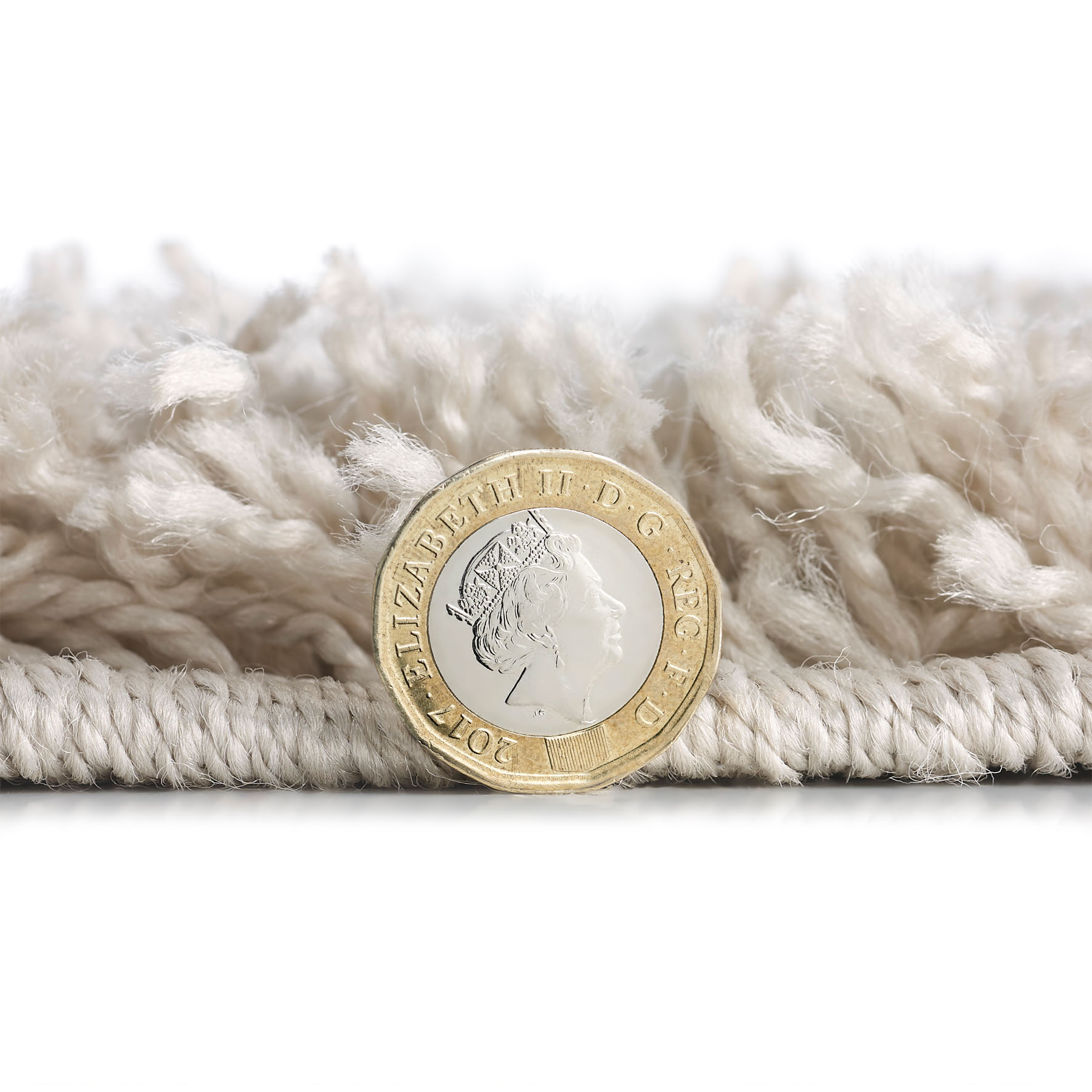 Isla Shaggy Rug - Light Beige