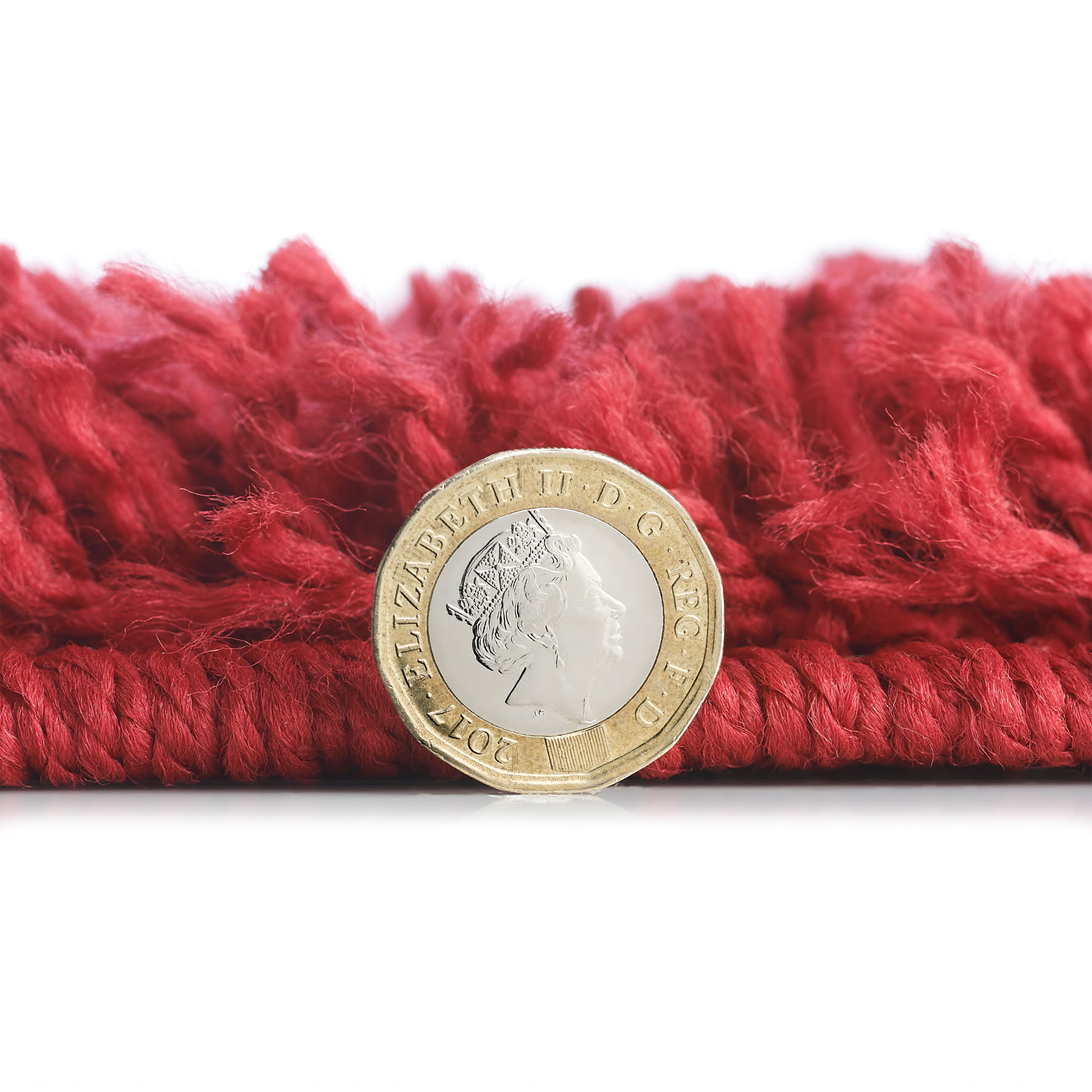 Isla Shaggy Rug - Red