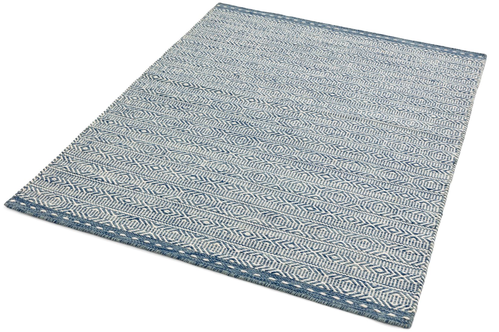 Knox Reversible Wool Rug - Blue Knox Reversible Wool Rug - Blue