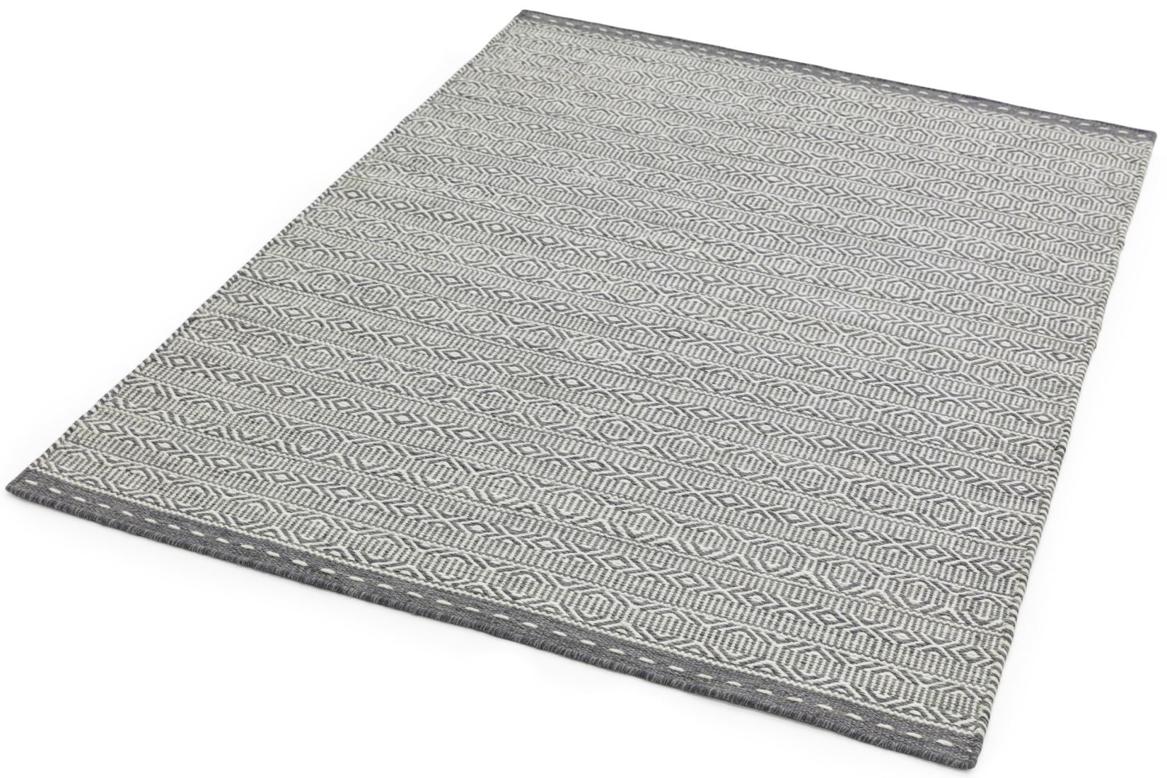 Knox Reversible Wool Rug - Grey