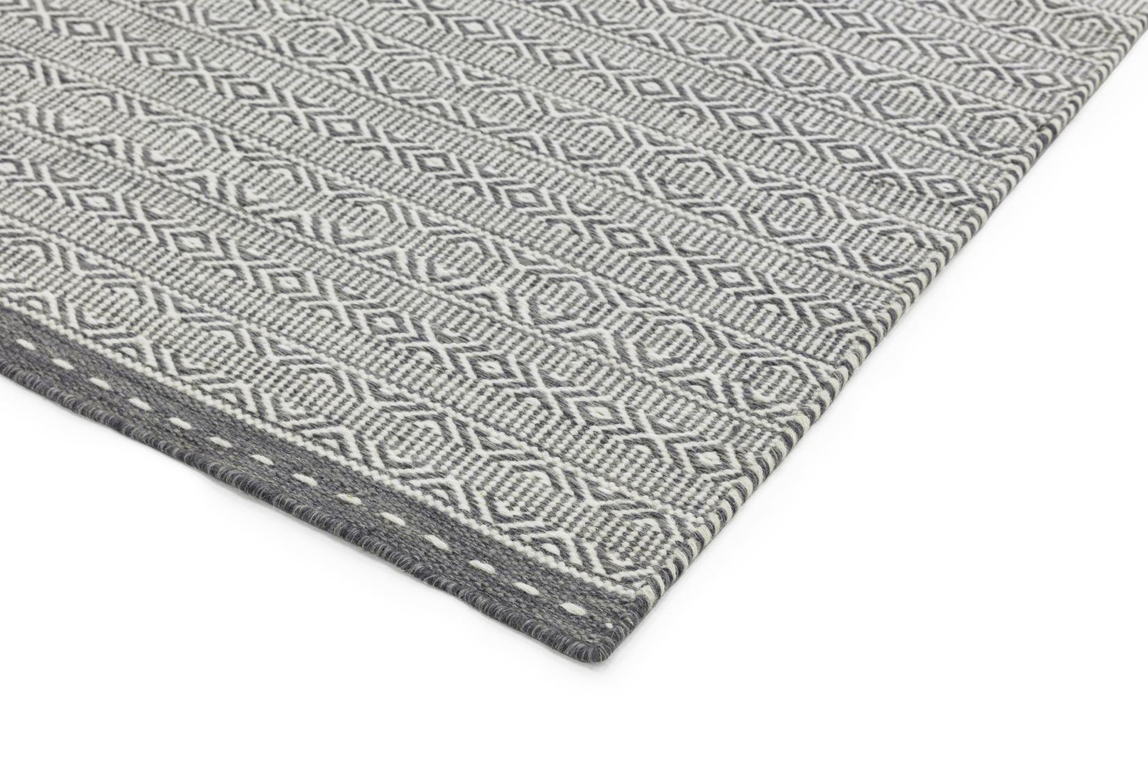 Knox Reversible Wool Rug - Grey Knox Reversible Wool Rug - Grey