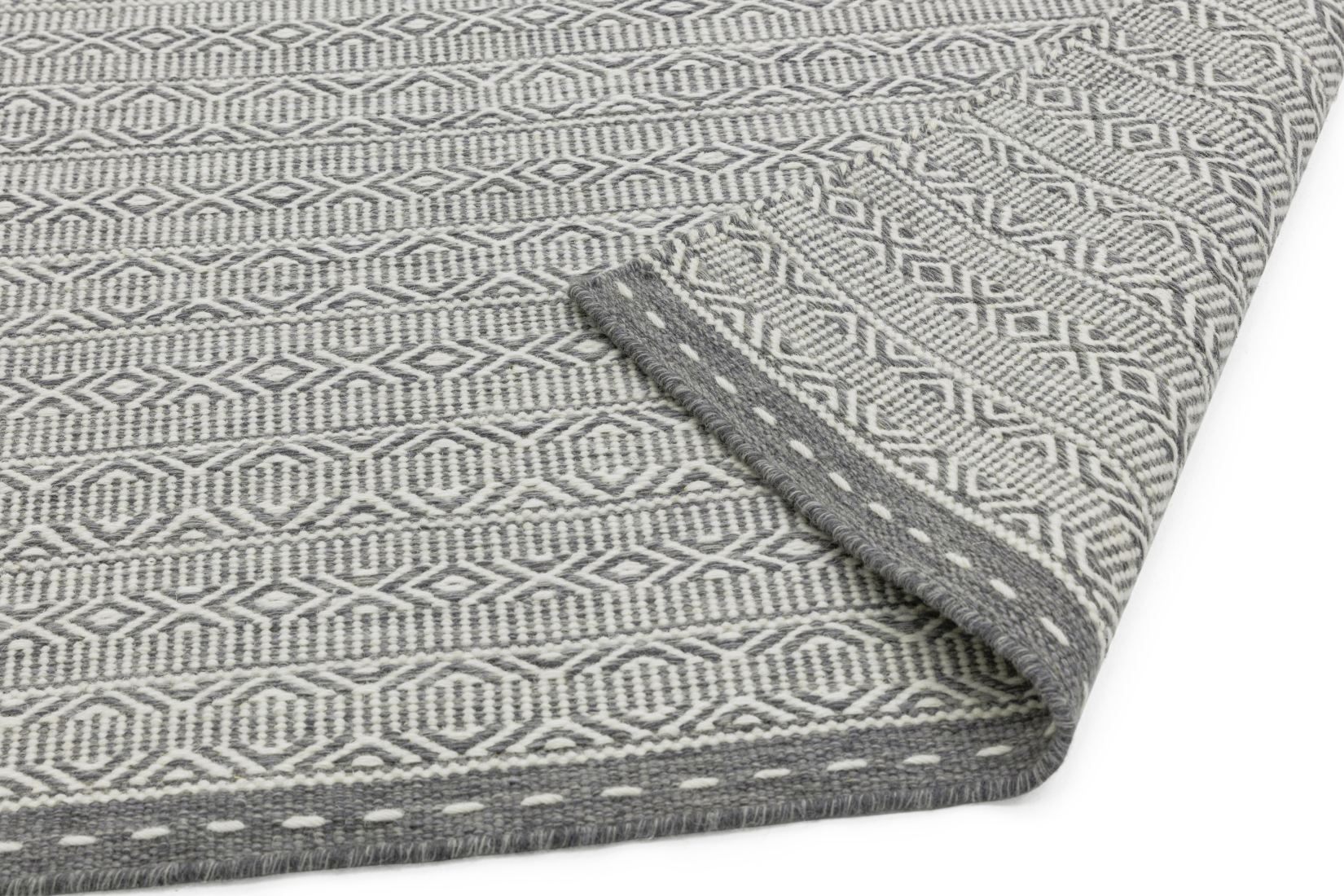 Knox Reversible Wool Rug - Grey Knox Reversible Wool Rug - Grey