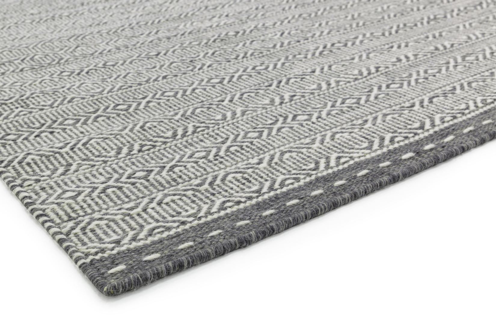 Knox Reversible Wool Rug - Grey