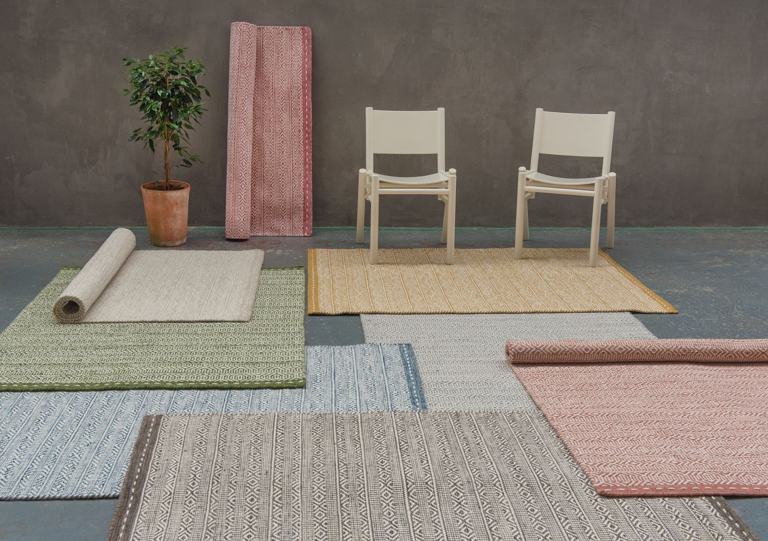 Knox Reversible Wool Rug - Blue Knox Reversible Wool Rug - Blue
