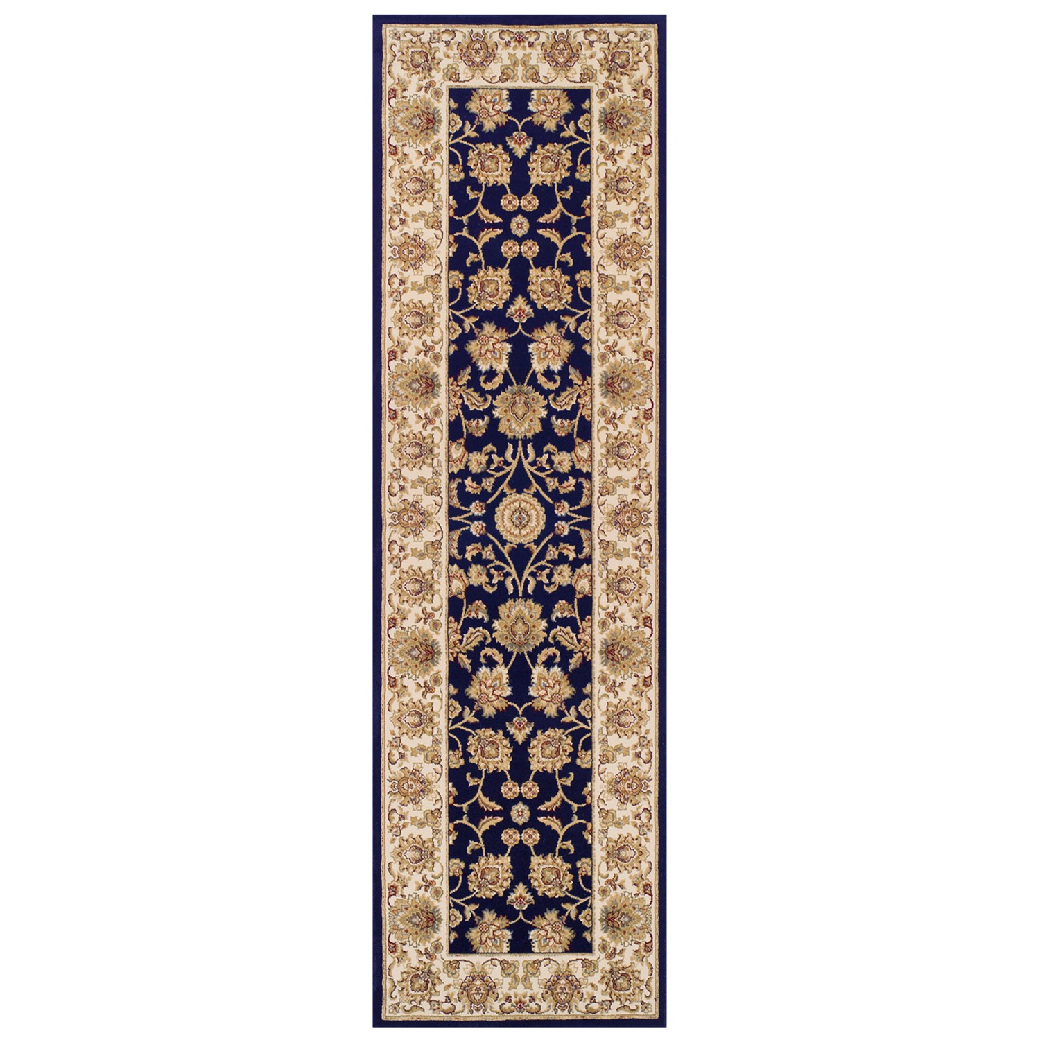 Kendra Traditional Runner - 3330B Blue Gold Kendra Traditional Runner - 3330B Blue Gold