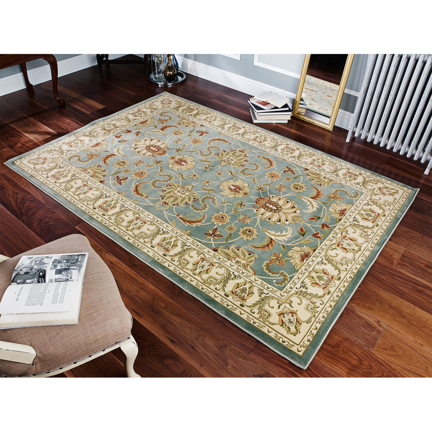 Kendra Traditional Rug - 45L Green Gold